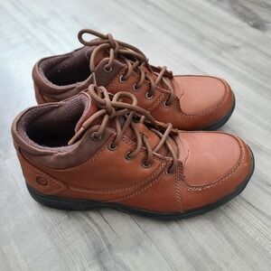 Dunham Addison 8006BR Mid Cut Waterproof Boots Shoe Leather Brown Mens 9 4E